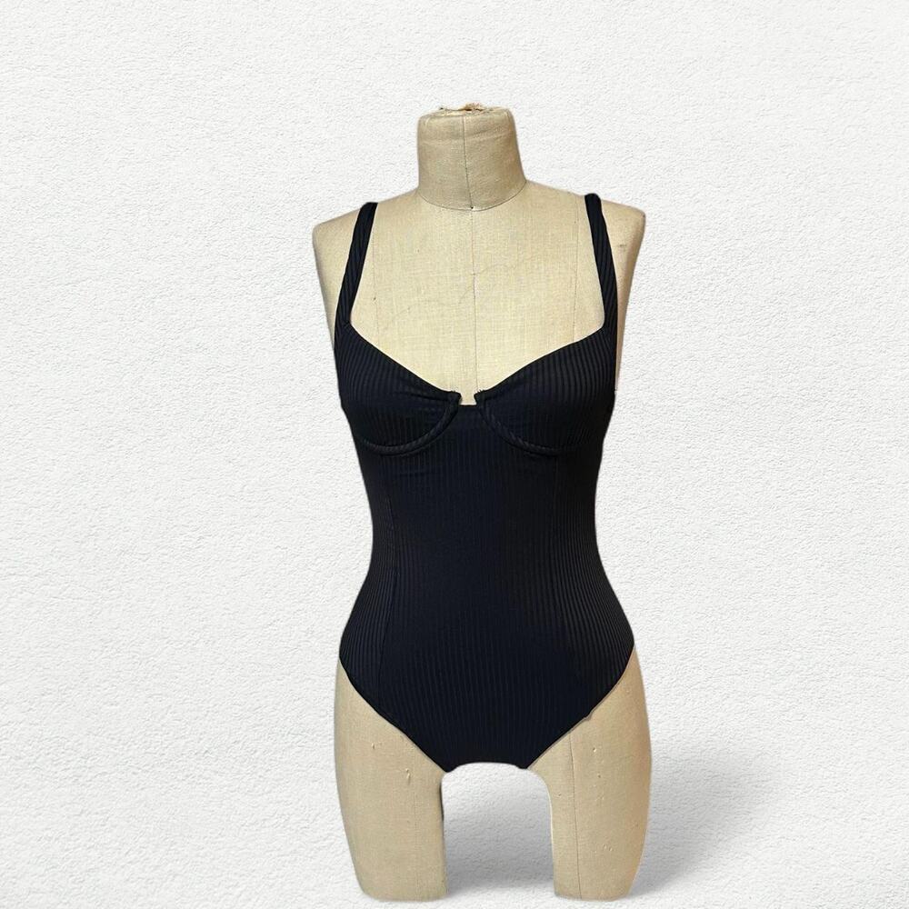 Vitamin A Demi One Piece Swimsuit in Black